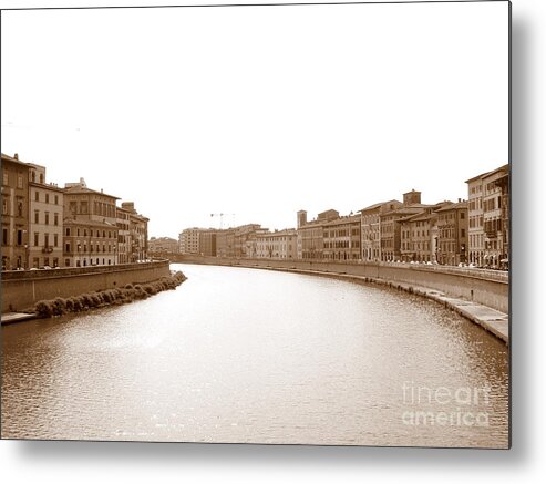 Arno Metal Print featuring the photograph Arno River in Pisa by Laurel Best