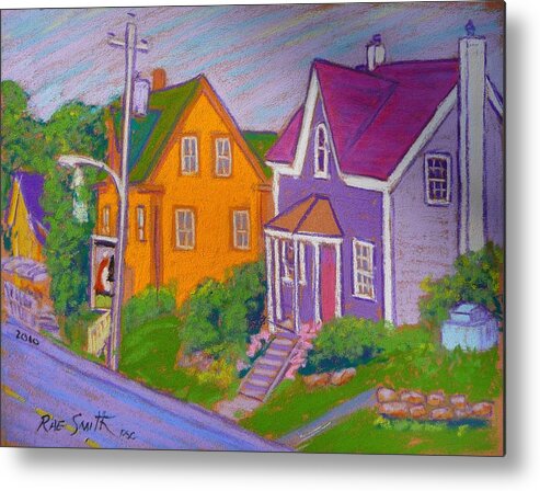 Pastels Metal Print featuring the pastel Art Fair neighbour by Rae Smith PSC