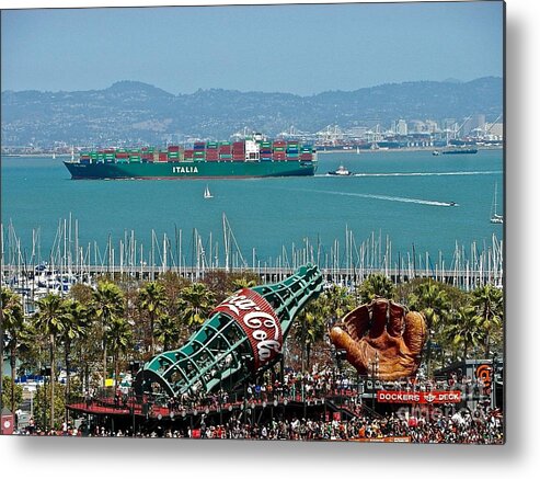 California Metal Print featuring the photograph AT and T Park by Elisabeth Derichs