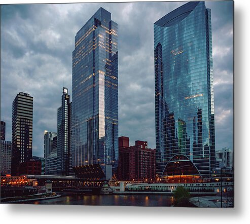 Chicago Metal Print featuring the photograph At The River's Edge by Nisah Cheatham