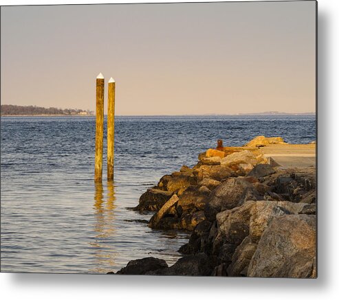 New England Metal Print featuring the photograph At the Shore I by Marianne Campolongo