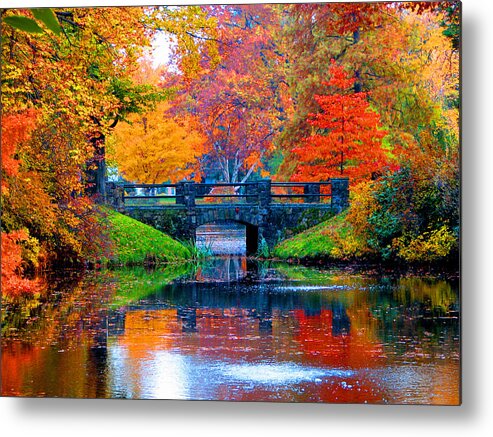 Autumn Metal Print featuring the photograph Autumn in Boston by Marie Jamieson