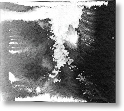Ink Metal Print featuring the painting Avalanche by Hakon Soreide