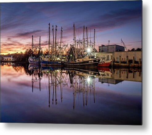 Dusk Metal Print featuring the photograph Bayou at Dusk by Brad Boland