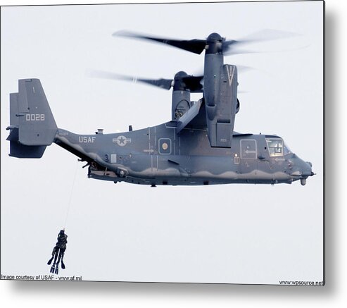 Bell Boeing V-22 Osprey Metal Print featuring the photograph Bell Boeing V-22 Osprey by Mariel Mcmeeking
