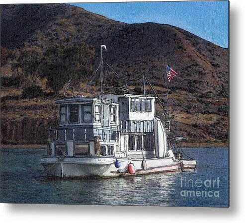 Catalina Metal Print featuring the mixed media Bellena by Randy Sprout