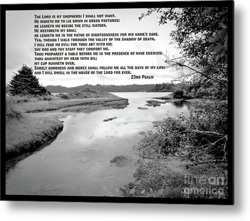 Beside Still Waters Metal Print featuring the photograph Beside Still Waters by Two Hivelys