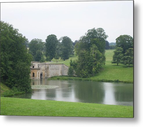 Photograph Metal Print featuring the photograph Blenheim Palace Lake by Annette Hadley