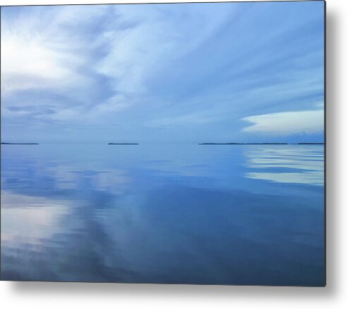 Seascape Metal Print featuring the photograph Blue Serenity by Louise Lindsay