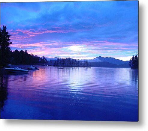 Sunset Metal Print featuring the photograph Blue Sunset by Katherine Huck Fernie Howard