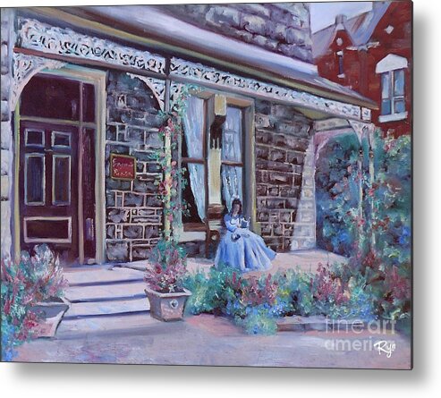 Blythewood Grange Metal Print featuring the painting Blythewood Grange Ballarat by Ryn Shell