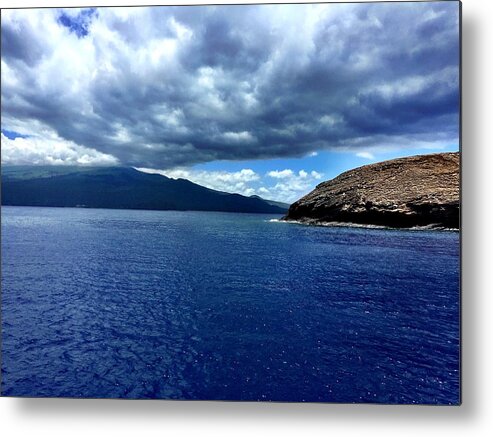 Maui Metal Print featuring the photograph Boat View 3 by Michael Albright