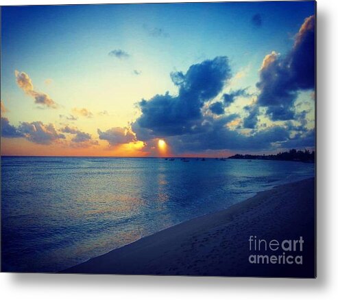 Water Metal Print featuring the photograph Boggy Sand Sunset 3 by Jerome Wilson