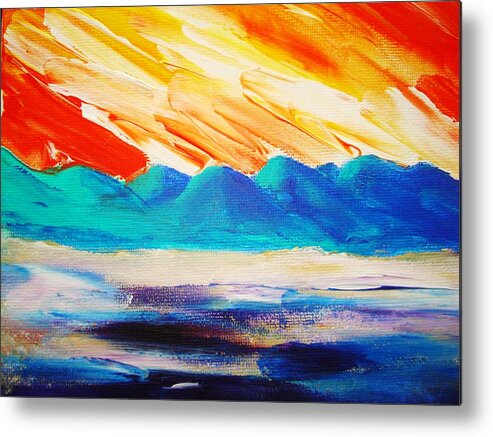 Bright Metal Print featuring the painting Bold Day by Melinda Etzold