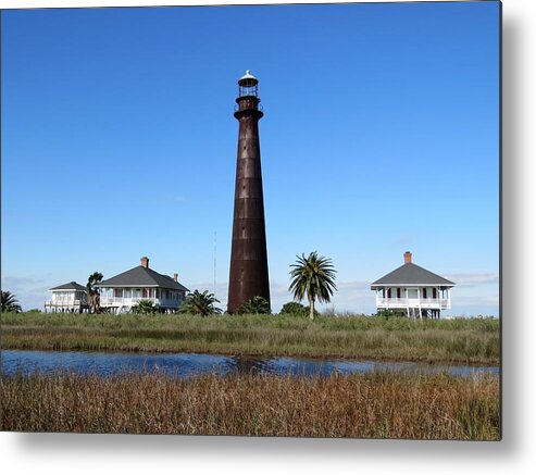 Texas Metal Print featuring the photograph Bolivar Point Lighthouse by Keith Stokes