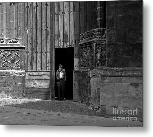 Bordeaux Metal Print featuring the photograph Bordeaux Church Door by Thomas Marchessault