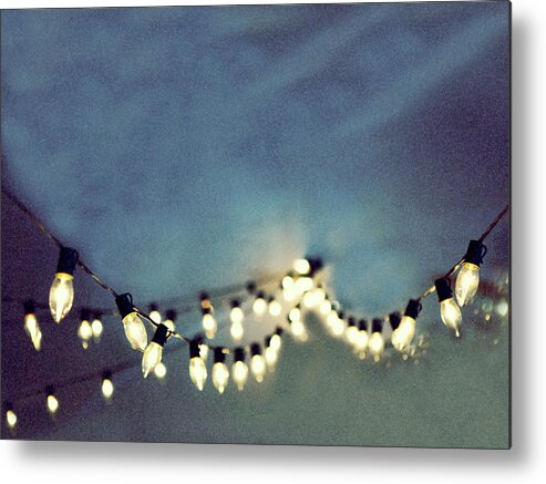 Lights Metal Print featuring the photograph Bright Lights by Rebecca Cozart