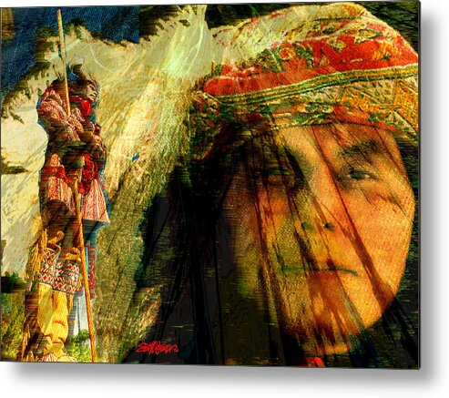 Brother Wind Metal Print featuring the digital art Brother Wind by Seth Weaver