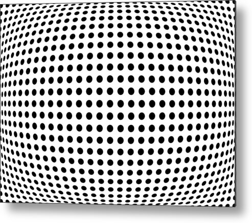 Abstract Metal Print featuring the digital art Bulge Dots by Michael Tompsett