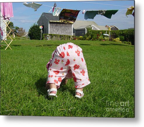 Portrait Metal Print featuring the photograph Bum in the Summer Sun by Jason Freedman