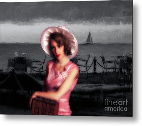 Fine Art Photography Metal Print featuring the photograph Bygone ... by Chuck Caramella