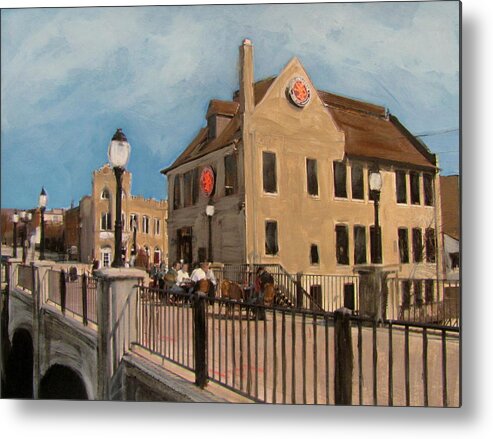 Milwaukee Metal Print featuring the mixed media Cafe Hollander 2 by Anita Burgermeister