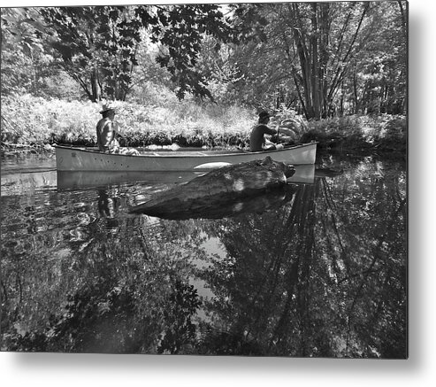 Nature Metal Print featuring the photograph Canton Canoe Trip 2016 39 by George Ramos