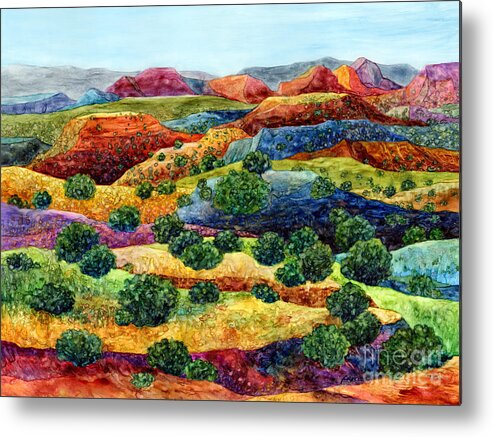 Canyon Metal Print featuring the painting Canyon Impressions by Hailey E Herrera