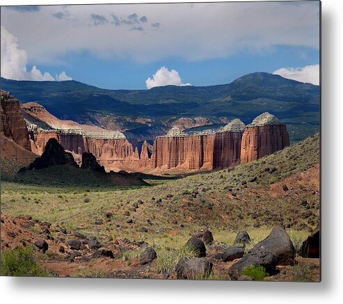 Capital Reef National Park Metal Print featuring the photograph Capital Reef-Cathedral Valley 45 by JustJeffAz Photography