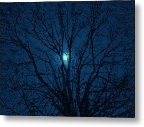 Cerulean Metal Print featuring the photograph Cerulean Night by Denise Beverly