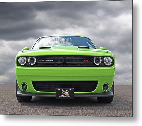 Dodge Metal Print featuring the photograph Challenger Scat Pack by Gill Billington