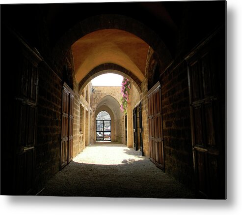 Marwan Metal Print featuring the photograph Chaos Beyond the Gate by Marwan George Khoury