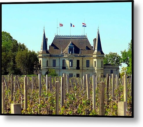 Chateau Metal Print featuring the photograph Chateau Palmer by Betty Buller Whitehead