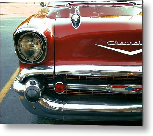 Car Metal Print featuring the photograph Chevy Bel Air by Jame Hayes