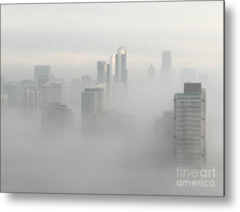 Clouds Metal Print featuring the photograph Chicago in the Clouds by Kate Purdy