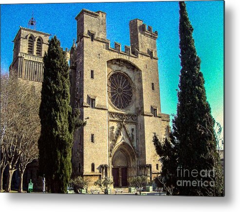 Angel Metal Print featuring the photograph Church - Variation 2 by Jean Bernard Roussilhe