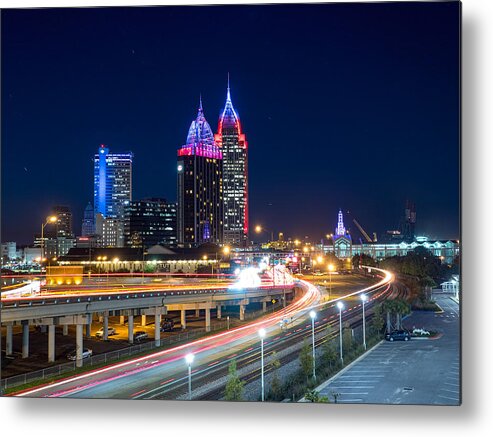 Cityscape Metal Print featuring the photograph City Lights by Brad Boland