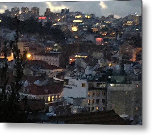 City Metal Print featuring the photograph Cityscape#2 at Dusk by Susan Grunin