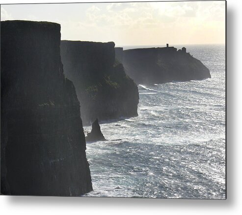 Travel Metal Print featuring the photograph Cliffs of Moher 1 by Mike McGlothlen