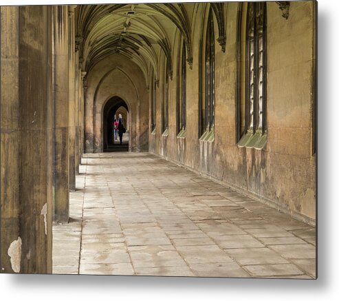 Jean Noren Metal Print featuring the photograph Cloisters at St Johns by Jean Noren