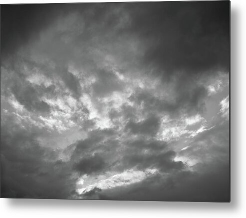 Cloud Metal Print featuring the photograph Clouds 1 BW #f7 by Leif Sohlman