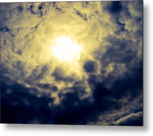 Clouds Metal Print featuring the photograph Cloudscape by Christina Zizzo