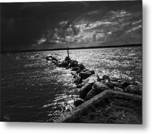 Landscape Metal Print featuring the photograph Cloudy Sunlight by Michael Blaine
