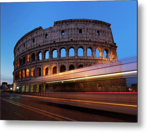 Colosseum Metal Print featuring the photograph Colosseum Rush by Rob Davies