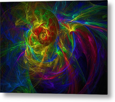 Abstract Metal Print featuring the digital art Conceptual Alchemy by Lyle Hatch