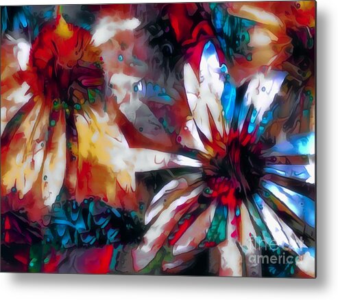 Flowers Metal Print featuring the photograph Cone Flower Fantasia I by Jack Torcello
