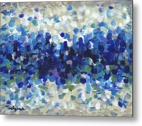 Impressionist Metal Print featuring the painting Contemporary Art Forty-Three by Lynne Taetzsch