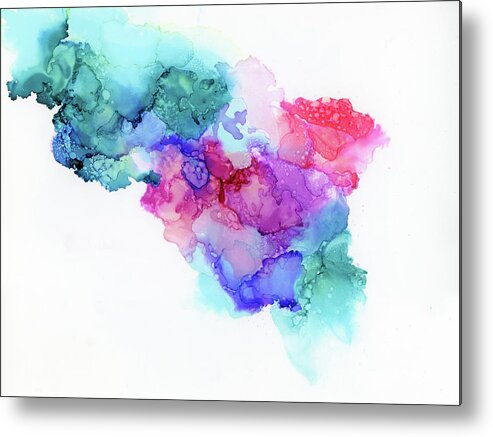 Coral Metal Print featuring the painting CoralSea by Tamara Nelson