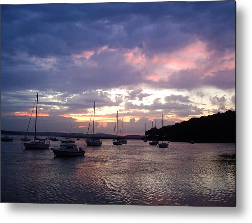 Cotton Candy Metal Print featuring the photograph Cotton Candy Sky Old Lyme by B Rossitto