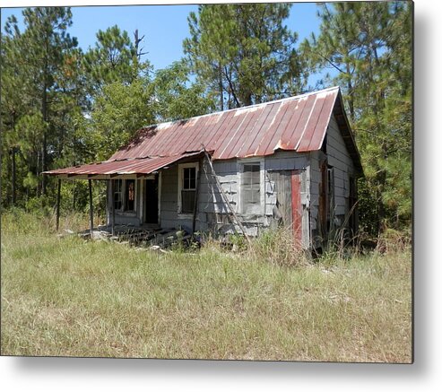 #dilapidated #country Home In Need Of #demolition Metal Print featuring the photograph Country Living Gone To The Dawgs by Belinda Lee